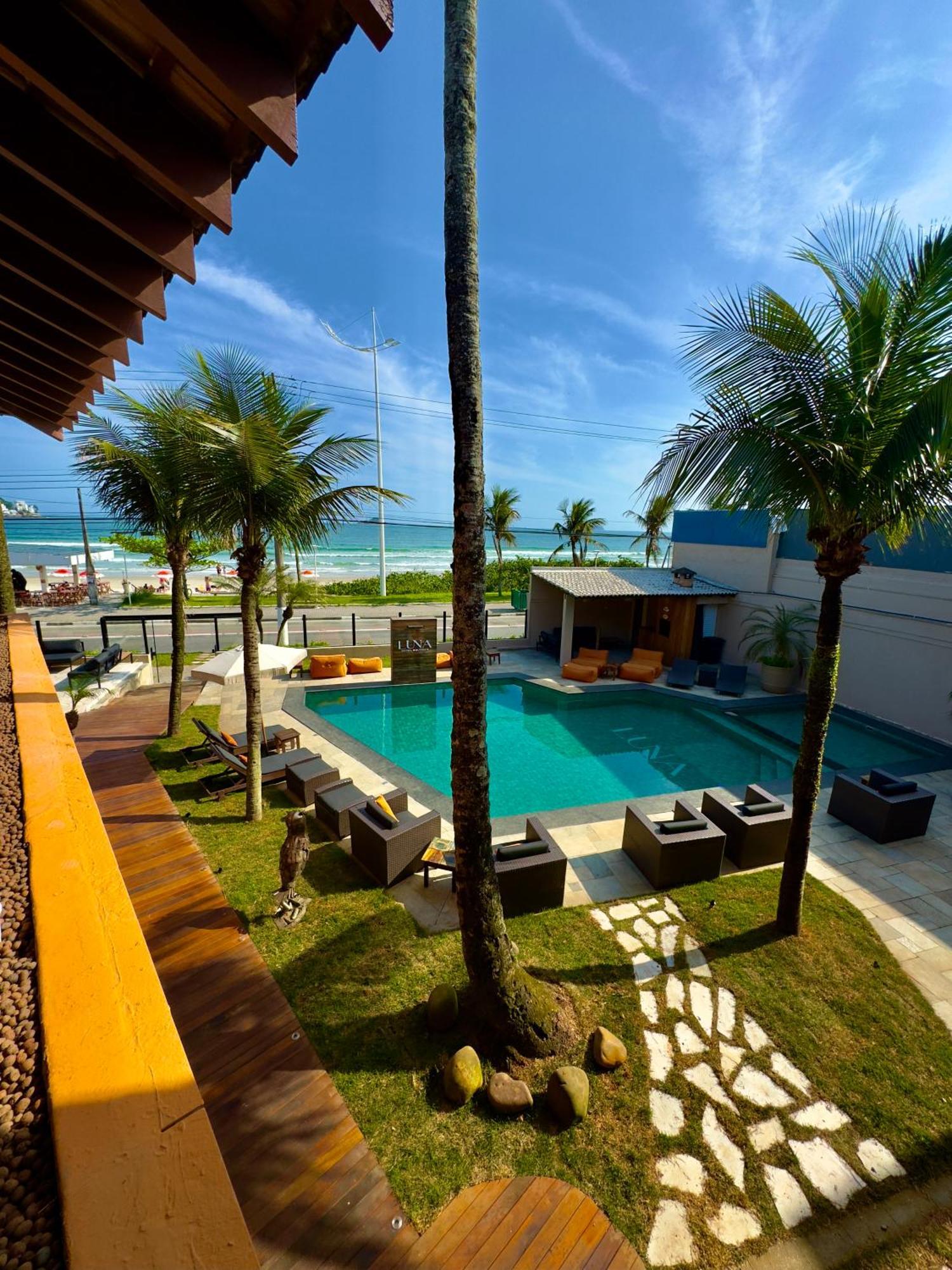 Luna Hotel Boutique - Frente A Praia Guaruja Ngoại thất bức ảnh